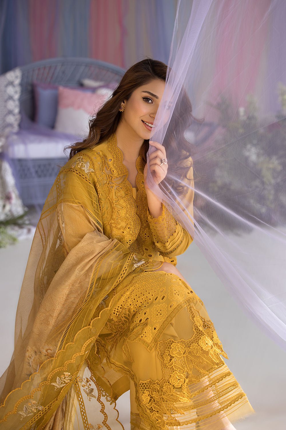 Sobia Nazir Luxury Lawn - 1A - Eemie's Studio