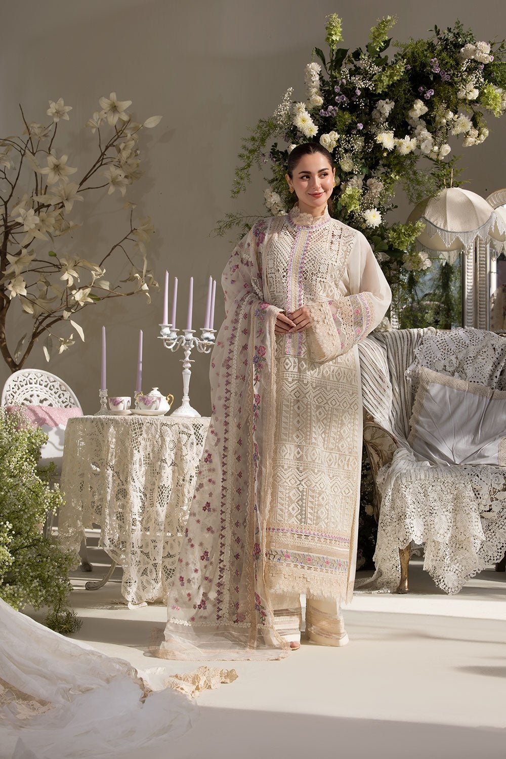 Sobia Nazir Luxury Lawn 2025 - 11B - Eemie's Studio