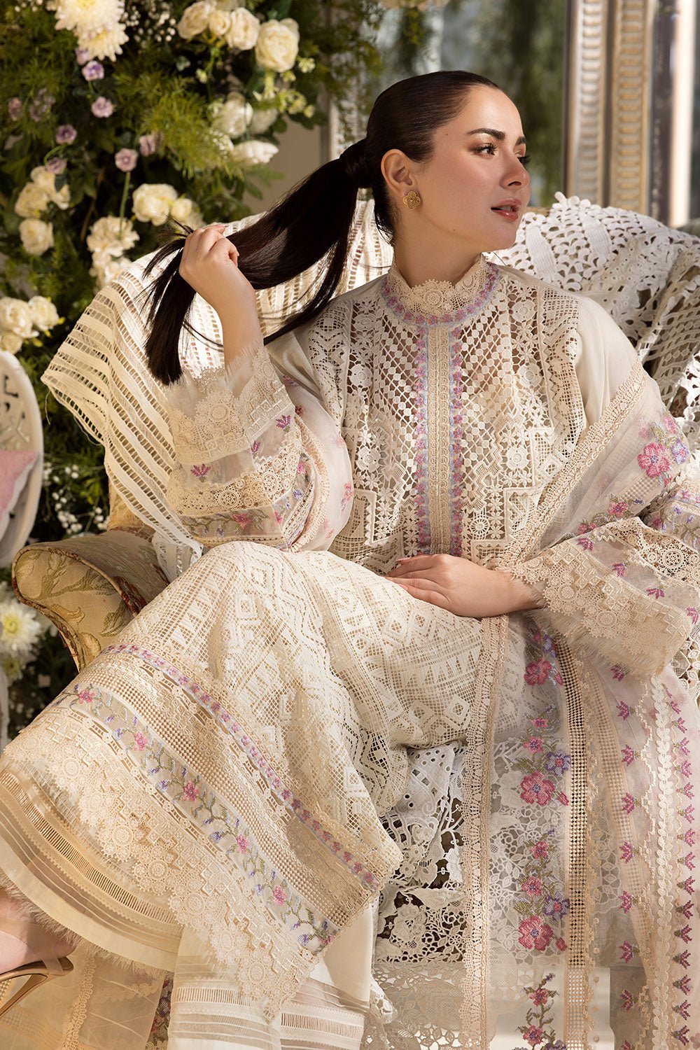 Sobia Nazir Luxury Lawn 2025 - 11B - Eemie's Studio